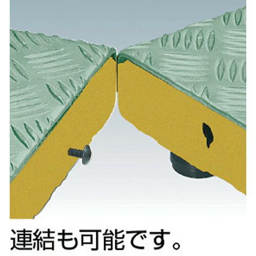 TRUSCO ( トラスコ中山 )　高床用縞鋼板ステップ　１２００Ｘ６００ＸＨ１９０〜２２０ ( UFSH-1260S )_1