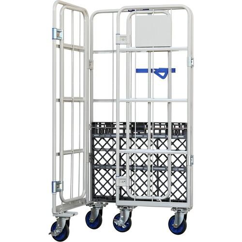 ワコーパレット カーゴプレスタ観音扉付850×650×1700床プラ ベージュ色 ( WKP-8565-KT ) |  | 01