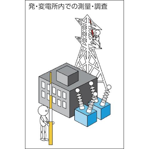 宣真 ( 宣真工業 )　活線用スタッフ５ｍ ( 205-E5 ) (メーカー取寄)_2
