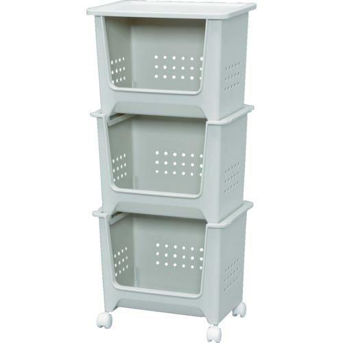 IRIS 267745 スタックバスケット オフホワイト ( SB-003-WH (267745) ) アイリスオーヤマ(株) | 