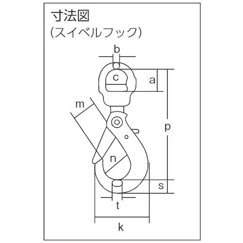 象印　チェーンスリング100(アイタイプ)荷重2.5t線径6.3mm　L1.5m　4-TG-BKE-6.3　象印チェンブロック(株)