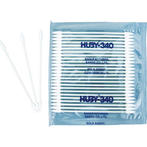 HUBY 3インチ 工業用綿棒(先端コーン型/シャープポイントスリム) (100本入) ( BB-003SP ) (株)クリーンクロス | 