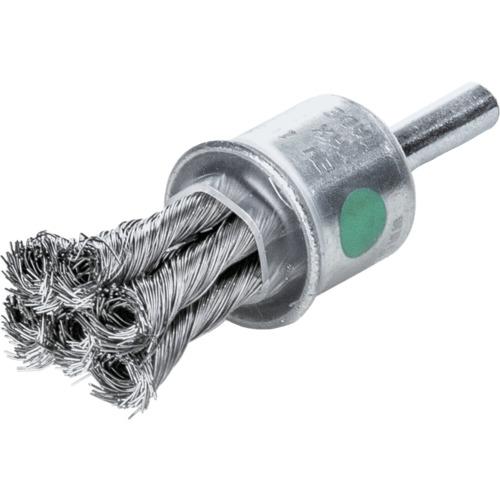 【SALE価格】LESSMANN 軸付ノット型エンドブラシ Φ19 ステンレス線 0.35 ( 453378 ) LESSMANN社 | 