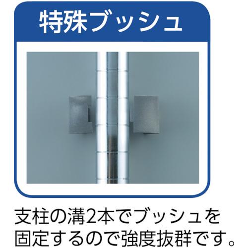 【SALE価格】TRUSCO ( トラスコ中山 )　スチールラック　フェニックスラック　１８００Ｘ６００　３段　Ｕ車輪付　Ｗ色　抗菌粉体塗装 ( PER-4663-U125-W )_2