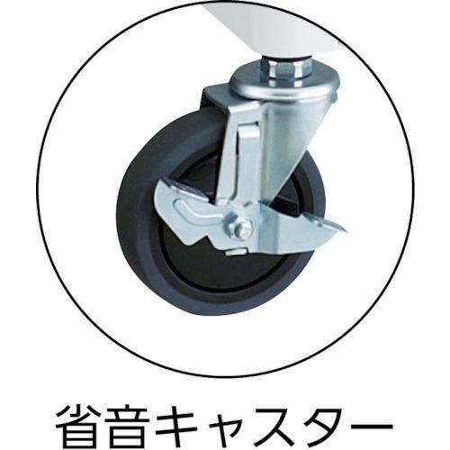 TRUSCO ( トラスコ中山 )　ツールワゴン　フェニックスワゴン　抗菌　省音　６００Ｘ４００ＸＨ７４０　引出　天板付　ホワイト ( PEW-762VXT-W )_4