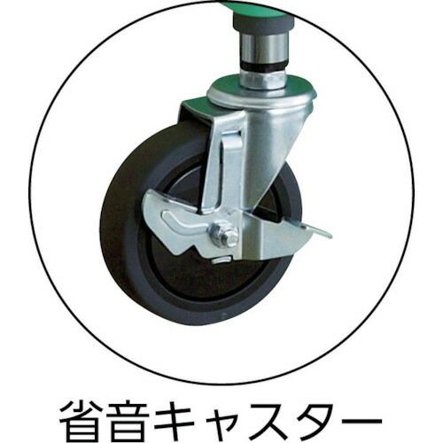 TRUSCO ( トラスコ中山 )　ツールワゴン　フェニックスワゴン　省音　６００Ｘ４００ＸＨ７４０　引出　天板付　ホワイト ( PEW-762VZT-W )_4