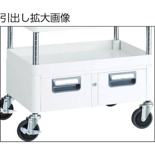 TRUSCO ( トラスコ中山 )　ツールワゴン　フェニックスワゴン　省音　６００Ｘ４００ＸＨ７４０　引出　天板付　ヤンググリーン ( PEW-762WT-YG )_3