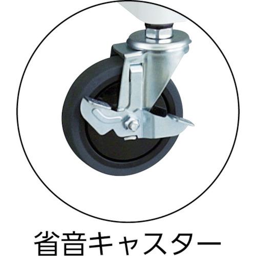 TRUSCO ( トラスコ中山 )　ツールワゴン　フェニックスワゴン　省音　６００Ｘ４００ＸＨ７４０　引出　天板付　ヤンググリーン ( PEW-762WT-YG )_4