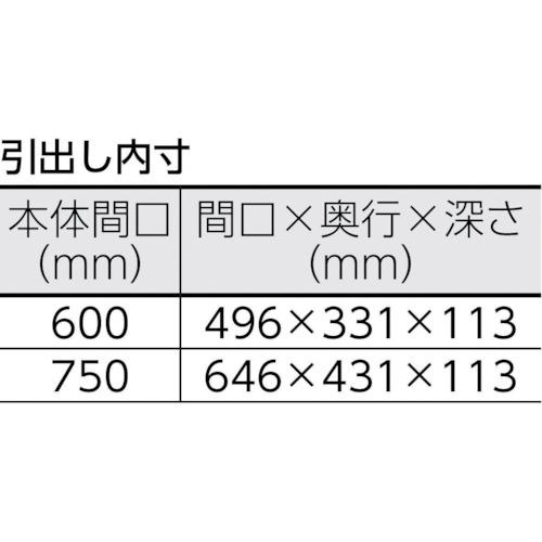 TRUSCO　ツールワゴン　フェニックスワゴン　PEW-973V-W　トラスコ中山(株)　省音　750X500XH880　1段引出付　ホワイト