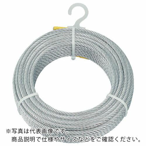 超歓迎 TRUSCO メッキ付ワイヤロープ Φ8mmX50m ( CWM-8S50 ) トラスコ中山(株) 吊金具