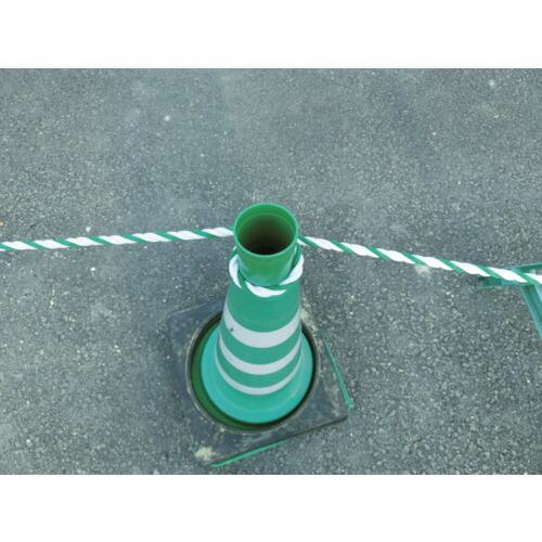 TRUSCO 標識ロープ 3つ打 7.5mm×50m 白・緑 ( R-950WGN ) |  | 01