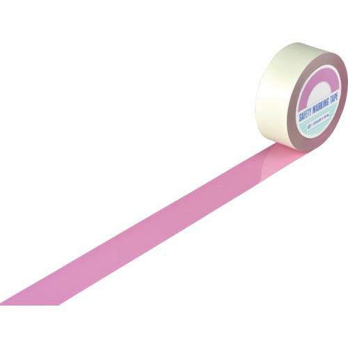 【SALE価格】緑十字 ガードテープ(ラインテープ) ピンク GT-502P 50mm幅×20m 屋内用 ( 148087 ) (株)日本緑十字社 | 