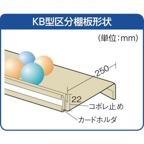 TRUSCO ( トラスコ中山 )　スチール製区分棚　ＫＢ型　コボレ止め付　８８９Ｘ２６４ＸＨ１８０２　３列８段 ( KB-3080 (KBガタ) )_1