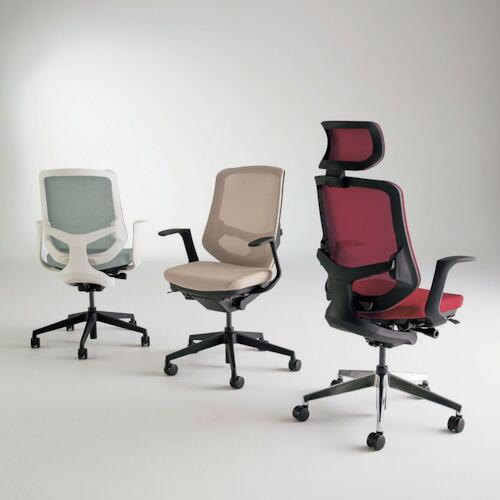 NAIKI ( ナイキ )　事務用チェアー”セリフト”肘なしタイプ ( SLEN512F-PDGR )