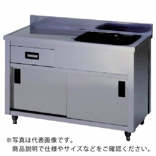 アズマ ( 東製作所 )　一槽水切キャビネットシンク左水槽　９００×４５０×８００ ( APM1-900K-L ) (メーカー取寄)