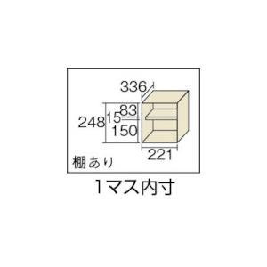 TRUSCO ( トラスコ中山 )　シューズケース　１２人用　１０５０×３８０×Ｈ８８０　棚付　透明 ( SC-12WPC (トウメイ タナイタツキ) )