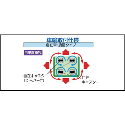 TRUSCO　オールステンレスハイテナー　1100X800X1700　THT-S5C　(1100X800X1700)(SUS304)　トラスコ中山(株)