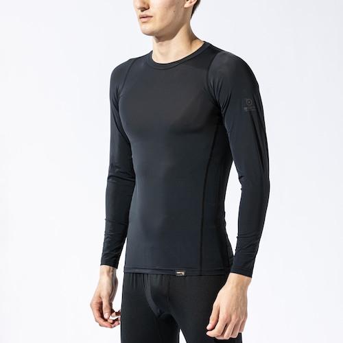 おたふく BT パワーストレッチEVO ロングスリーブ クルーネックシャツ  ( JW-726-BK-LL ) おたふく手袋(株) (メーカー取寄) |  | 01