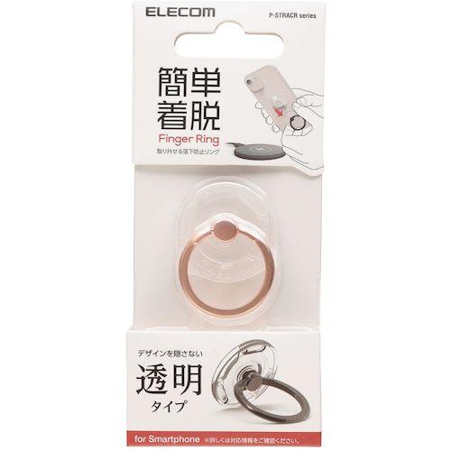 ELECOM スマホリング アタッチメント機能 クリア ピンク ( P-STRACRPN ) |  | 01