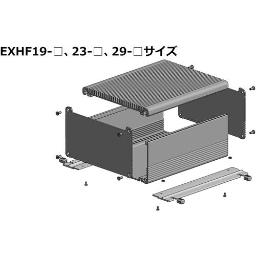 タカチ ( タカチ電機工業 )　フランジ足付ヒートシンクアルミケース ( EXHF29-8-38SS ) (メーカー取寄)_2