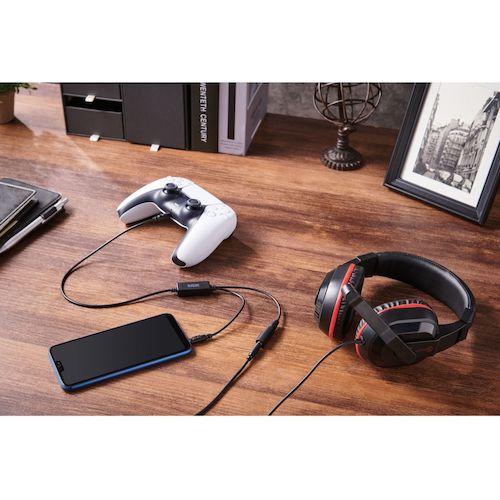 ELECOM ゲーム向けヘッドセット 4極 両耳オーバーヘッド アナログミキサー付 ブラック ( HS-GM04MSTBK ) |  | 03