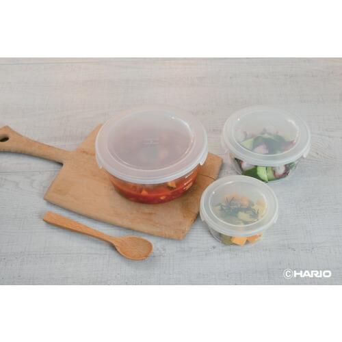 HARIO 耐熱ガラス製保存容器丸3個セット ( MST-3018-OW ) |  | 02