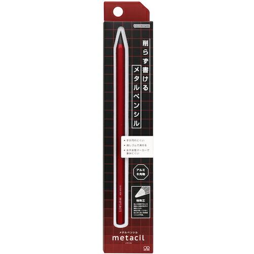 サンスター文具 メタルペンシル metacil(メタシル) メタリックレッド      ( S4482654 ) | 