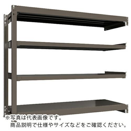 ICHIMAI 重量ボルトレスラック 段荷重1000Kg H1500×W1800×D600 天地4段 連結グレー ( TH1000-566R4 ) HIKARI製作所(株) (メーカー取寄) | 