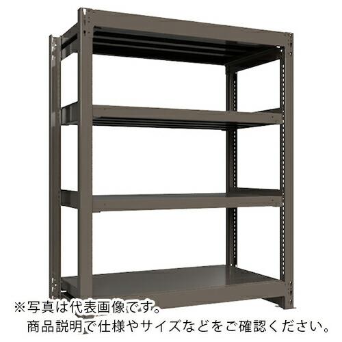 ICHIMAI 重量ボルトレスラック 段荷重1000Kg H1500×W1200×D600 天地4段 単体グレー ( TH1000-546T4 ) HIKARI製作所(株) (メーカー取寄) | 