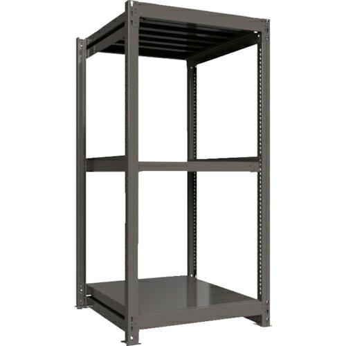 ICHIMAI 重量ボルトレスラック 段荷重1000Kg H1800×W900×D900 天地3段 単体グレー ( TH1000-639T3 ) HIKARI製作所(株) | 