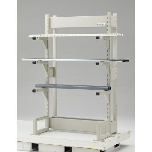 TRUSCO ( トラスコ中山 )　ボルトレス長尺保管棚Ｍ３　複式基本１５００Ｘ４５０ＸＨ１５００　４段 ( VRM3-5554W )