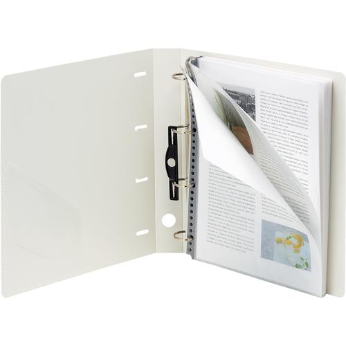 LIHIT A4 D型リングファイル(4穴) 白 ( G1270-0 ) |  | 08