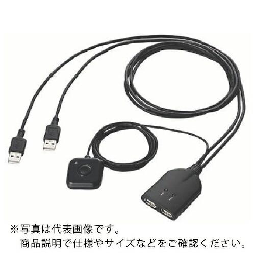 ELECOM USB対応ケーブル一体型キーボード・マウス用パソコン切替器ブラック ( KM-A22BBK ) | 