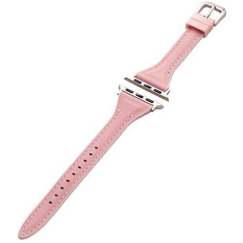 ELECOM Apple Watch 41/40/38mm用バンド ハイブリッドレザー スリム ダスティピンク ( AW-41BDLHVJPN ) | 