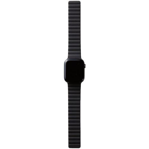 エレコム Apple Watch 49/45/44/42mm用バンド マグネット シリコン ブラック×グリーン ( AW-45BDMAGBK2 )｜orangetool｜06