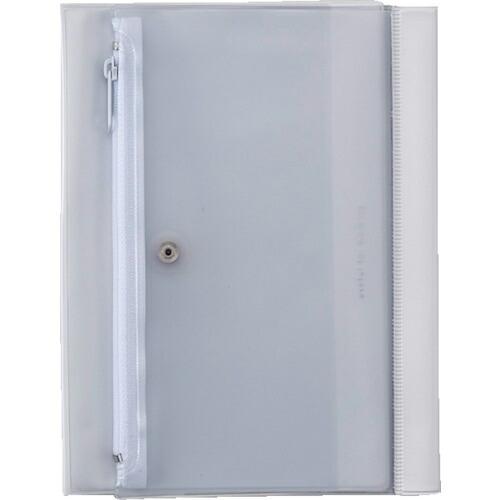 ダイゴー isshoni.ペンケース付ノートカバーPVC B6 Rホワイト ( N1930 )(10冊セット) | 