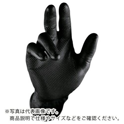 ハラダ グリッパーズグローブ ブラック L(50枚入) ( 37002-104 ) 原田産業(株) | 