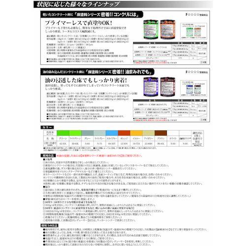 グリーンクロス 床塗料シリーズ 密着!!コンクリには 1kgセット グリーン  ( 6300030862 ) |  | 03