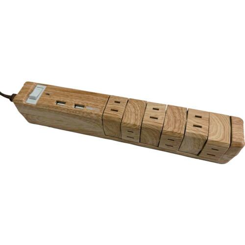Fargo TAPKING USB AC12個口 3.4A USB 2ポート ベージュウッド ( PT60112BEWD ) (株)ファーゴ | 