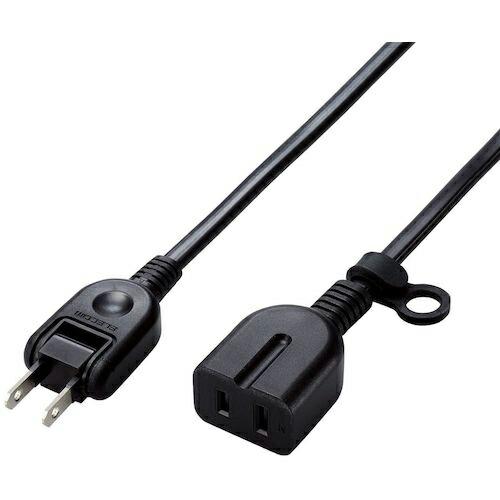 ELECOM 延長タップ スタンダード ホコリ防止シャッター付 2.0m ブラック ( T-X01-2120BK ) | 