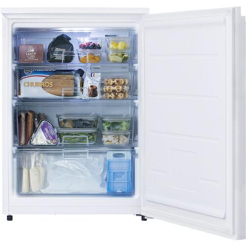 IRIS OHYAMA 冷凍庫 IUSN-8A-W ホワイト アイリスオーヤマ スリム