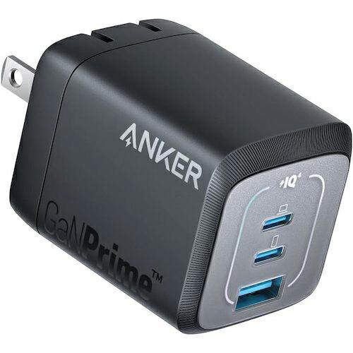 Anker Prime Wall Charger (67W, 3 ports, GaN) ブラック ( A2669N11 ) | 