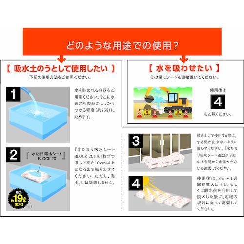 防災人 ( 第一衛材 ) 水たまり吸水シート BLOCK20（10枚入