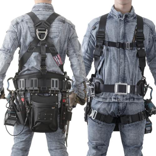 TSUYORON KITEハーネス ハーネス本体のみ 黒 Mサイズ  ( TH-521-OT-BLK-M-BX ) 藤井電工(株) | 