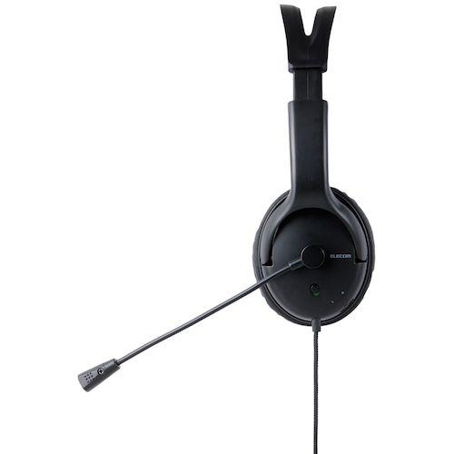 ELECOM 有線ヘッドセット 指向性マイク ノイズキャンセリング USB-A 大型 1.8m ブラック ( HS-HP07SUBK ) |  | 02