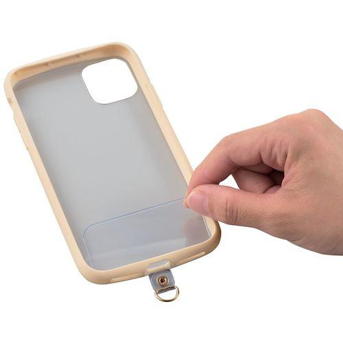 ELECOM スマホショルダーストラップ ストラップホールシート付属 &Me リングタイプ ベージュ ( P-STSDH2RGBE ) |  | 03