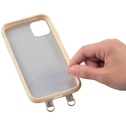 ELECOM スマホショルダーストラップ ストラップホールシート付属 &Me リングタイプ ベージュ ( P-STSDH2RGBE ) |  | 05