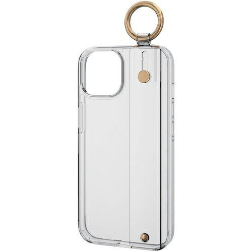 ELECOM iPhone15用ハイブリッドケース ハンドバンド &Me クリアバンド クリア ( PM-A23AHVHBCR ) | 