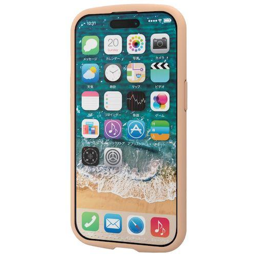 ELECOM iPhone15用タフスリムライトケース フレームカラー リング付 ストラップシート付 カフェオレ ( PM-A23ATSLFCRBE ) |  | 02