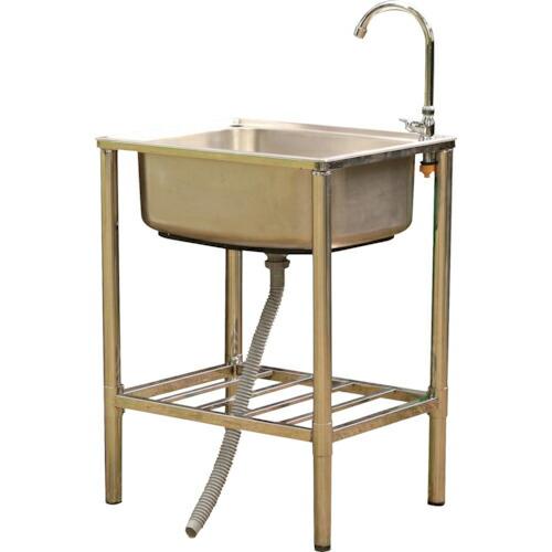TASSCOM 蛇口付きステンレス流し台 幅60cm ( TAN-3026 ) | 